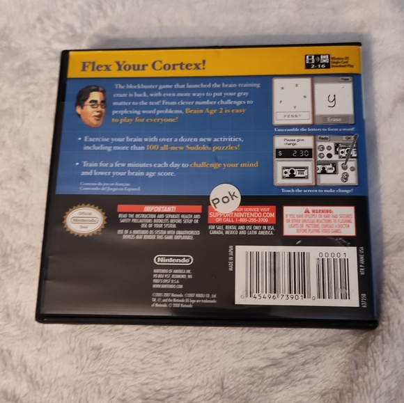 Like-New Nintendo DS Brain Age 2 Game - Picture 5 of 6